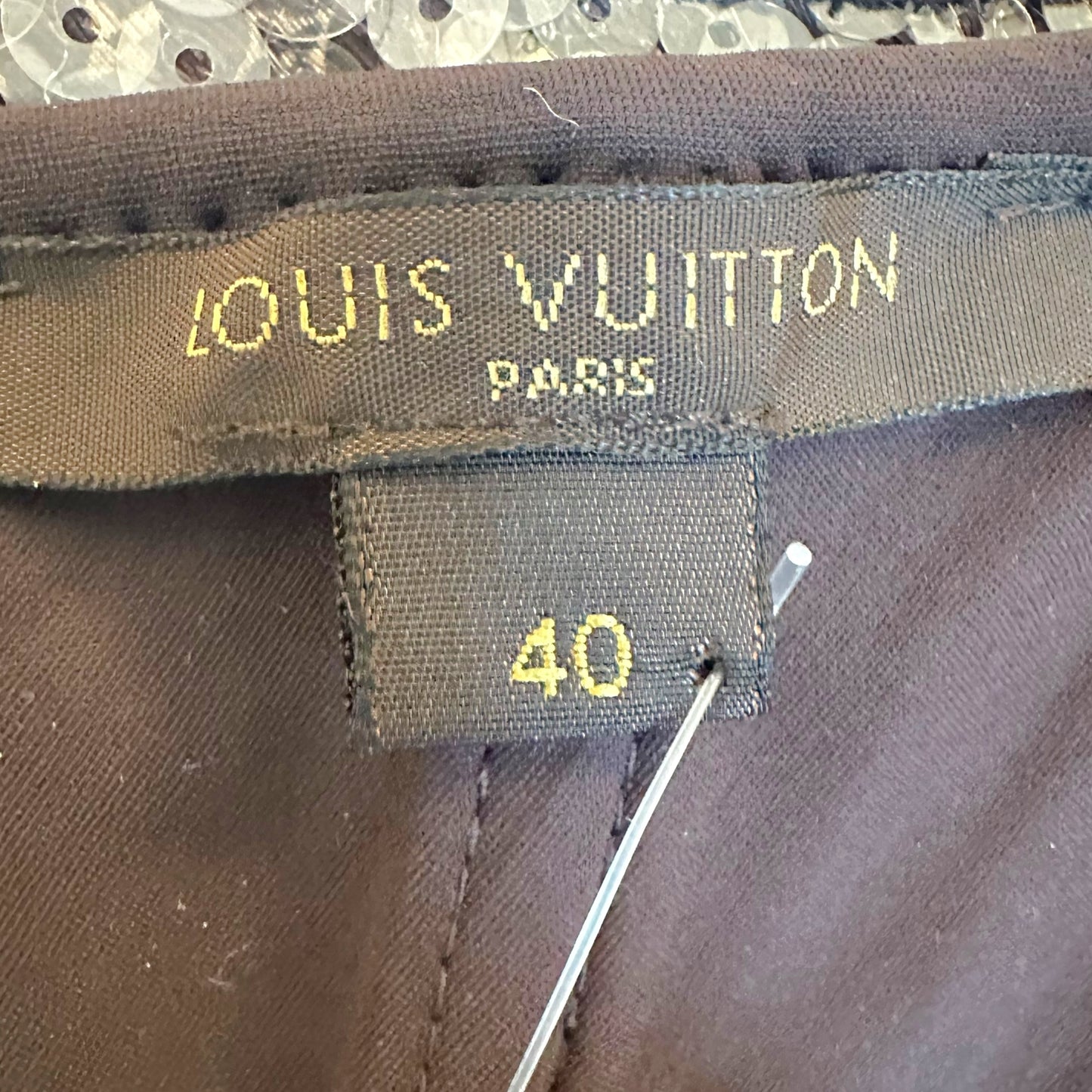 Louis Vuitton Clear Sequin Monogram Bikini Top - Outfit Repeater