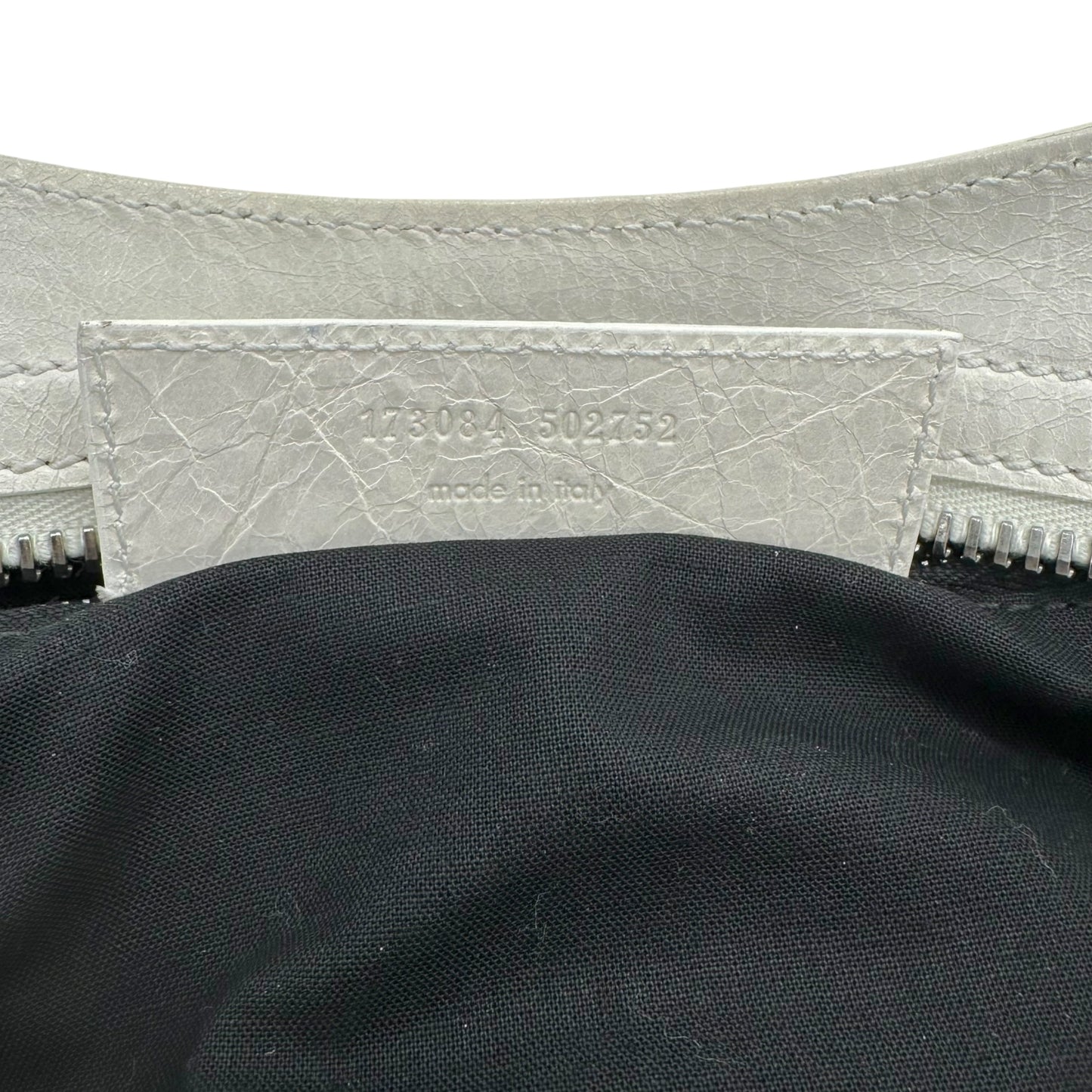 Balenciaga Black Suede & White Leather Giant City Bag - Outfit Repeater