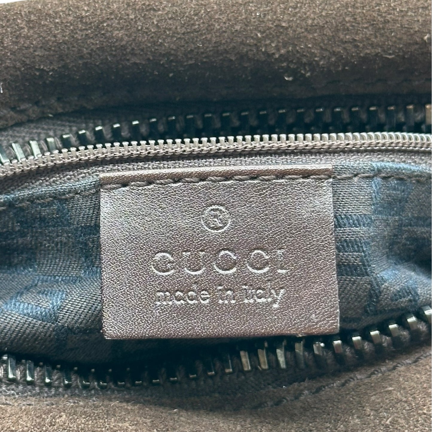 Gucci Brown Suede Small Shoulder Bag
