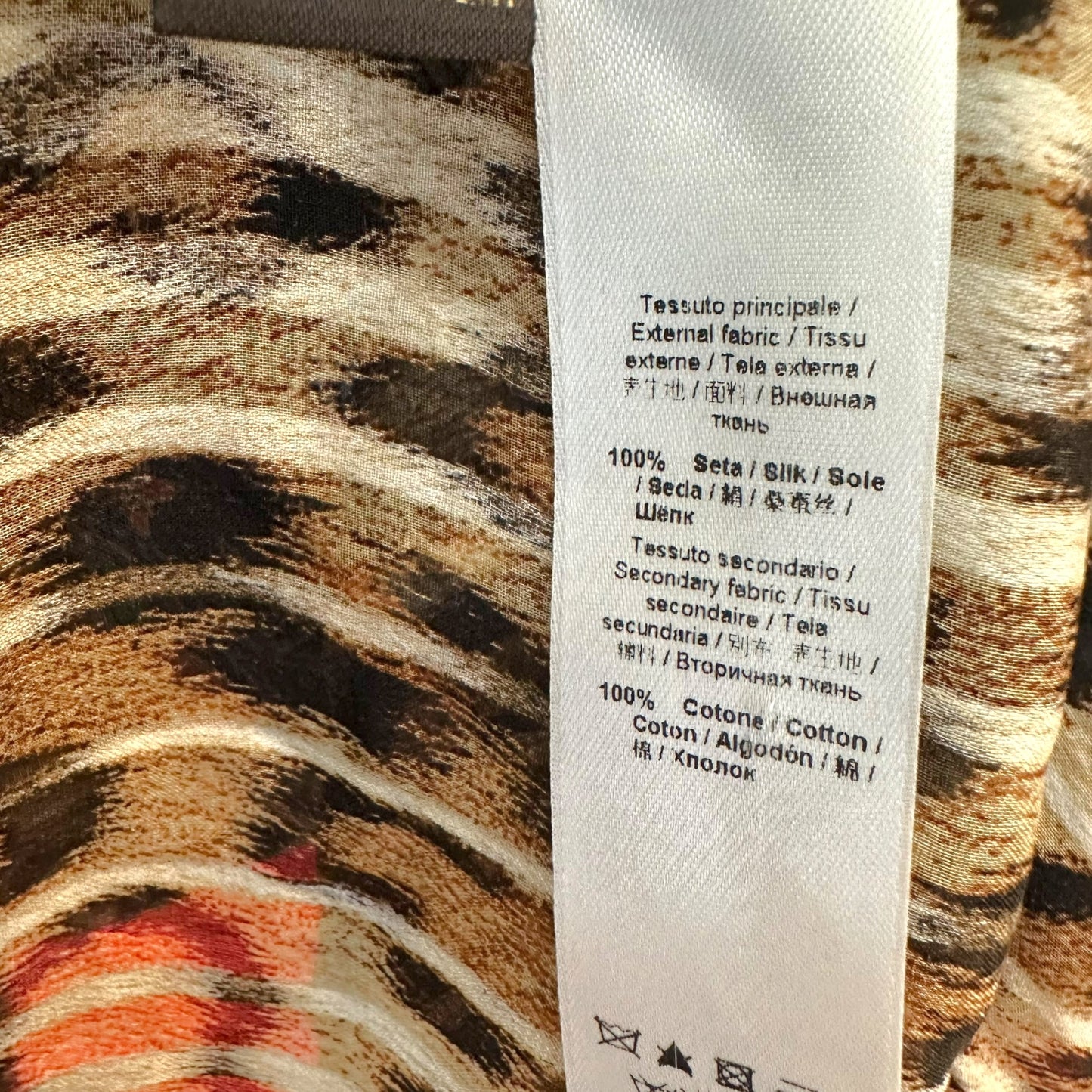 Roberto Cavalli Leopard Print Silk Floral & Sequin Sleeveless Blouse Top