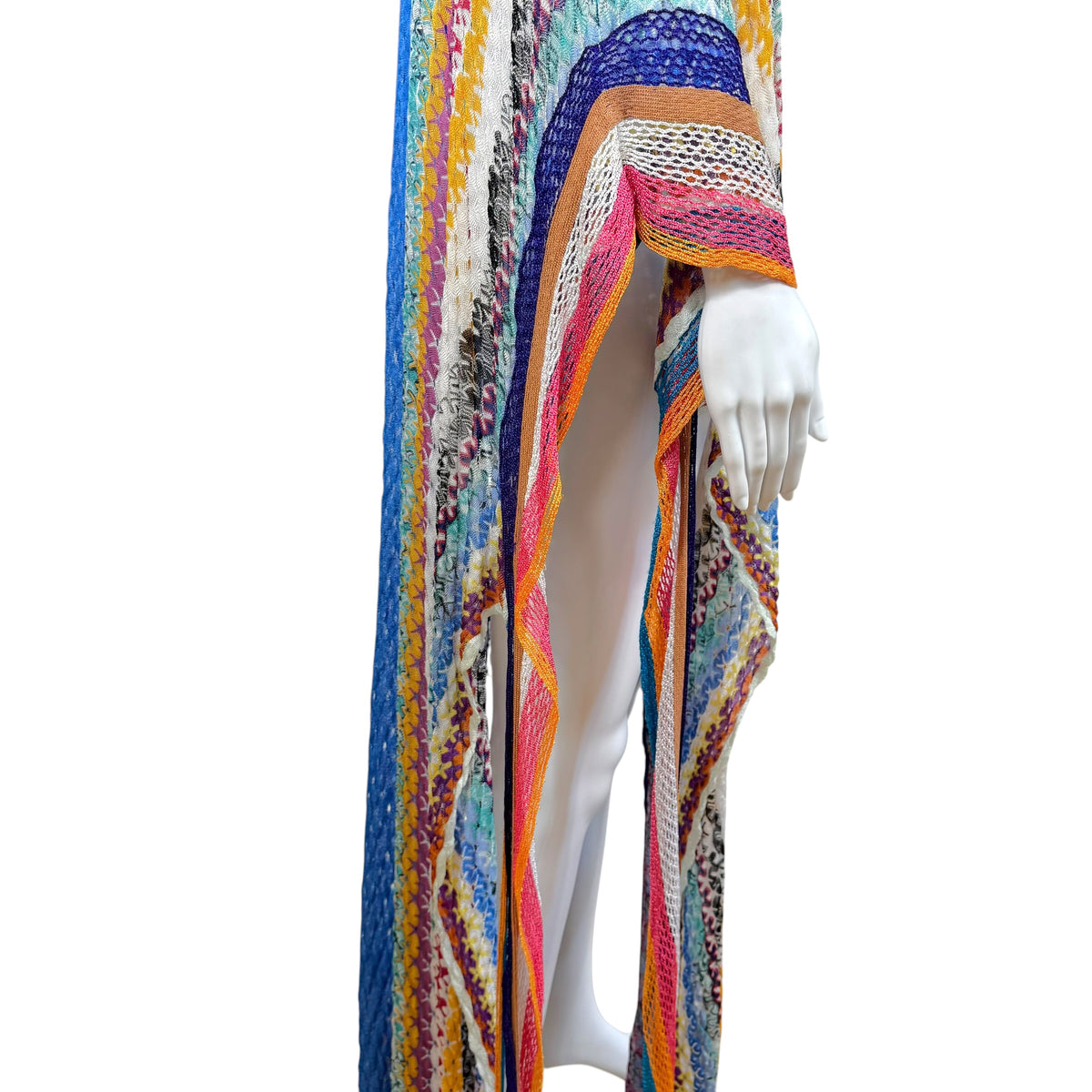 Missoni Mare Multicolor Chevron Knit Maxi Cover-Up Dress