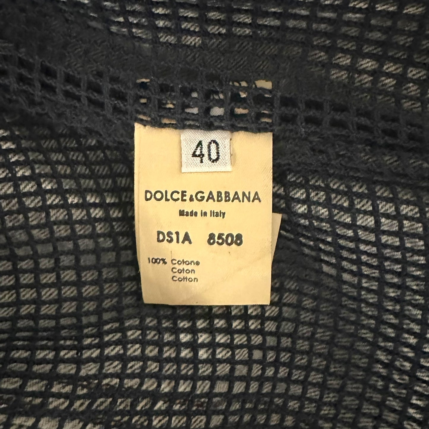 Dolce & Gabbana Cropped Denim Bomber Jacket