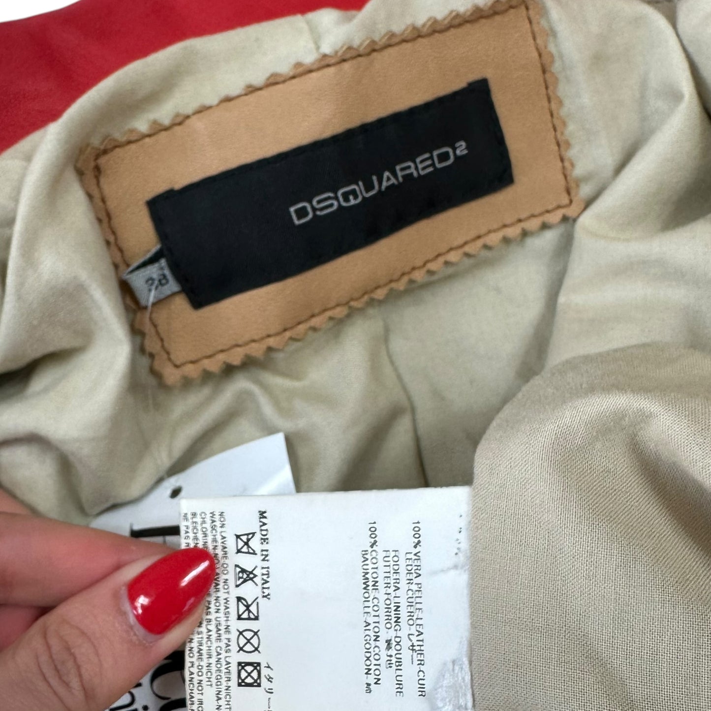 Dsquared2 Multicolor Patchwork Short Sleeve Crop Moto Jacket - Outfit Repeater