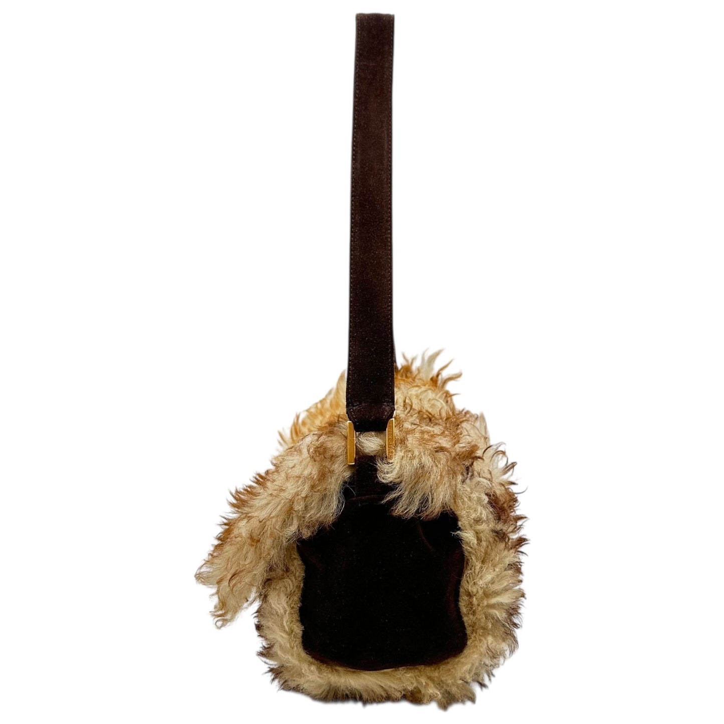 Dolce & Gabbana Sheepskin Fur Shoulder Bag