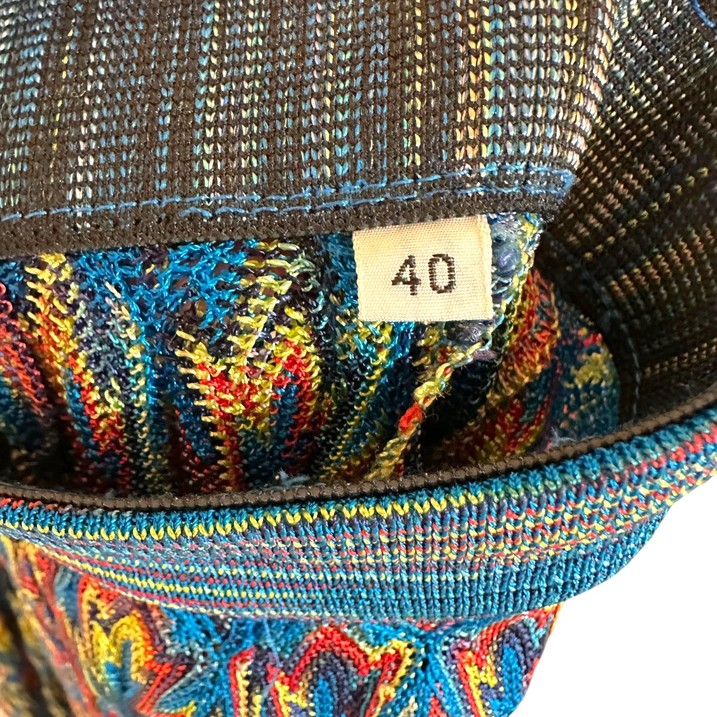 Missoni Red Blue & Yellow Chevron Knit Skirt & Tank Top Set