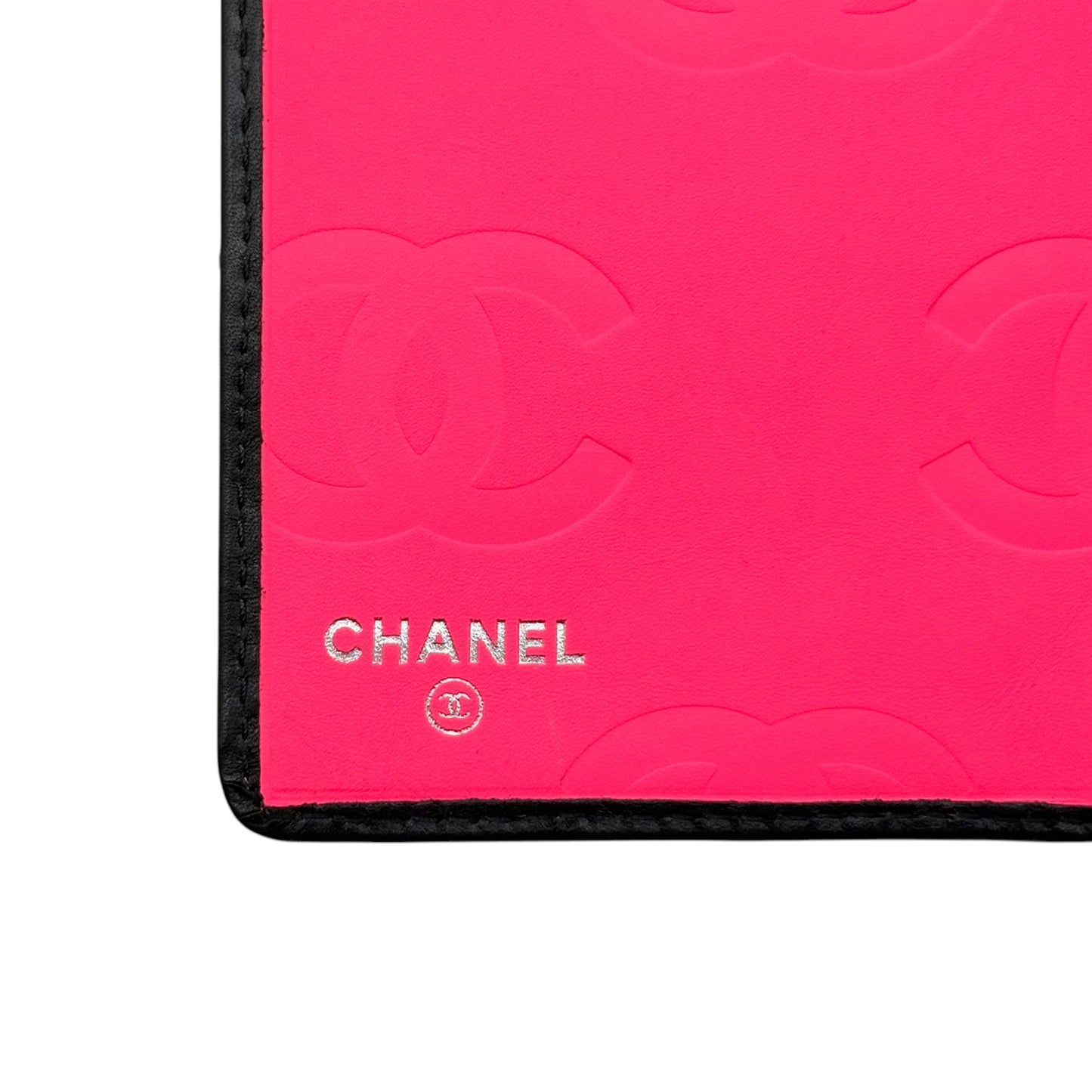 Chanel Cambon Black Bi-Fold Long Wallet 2006-08