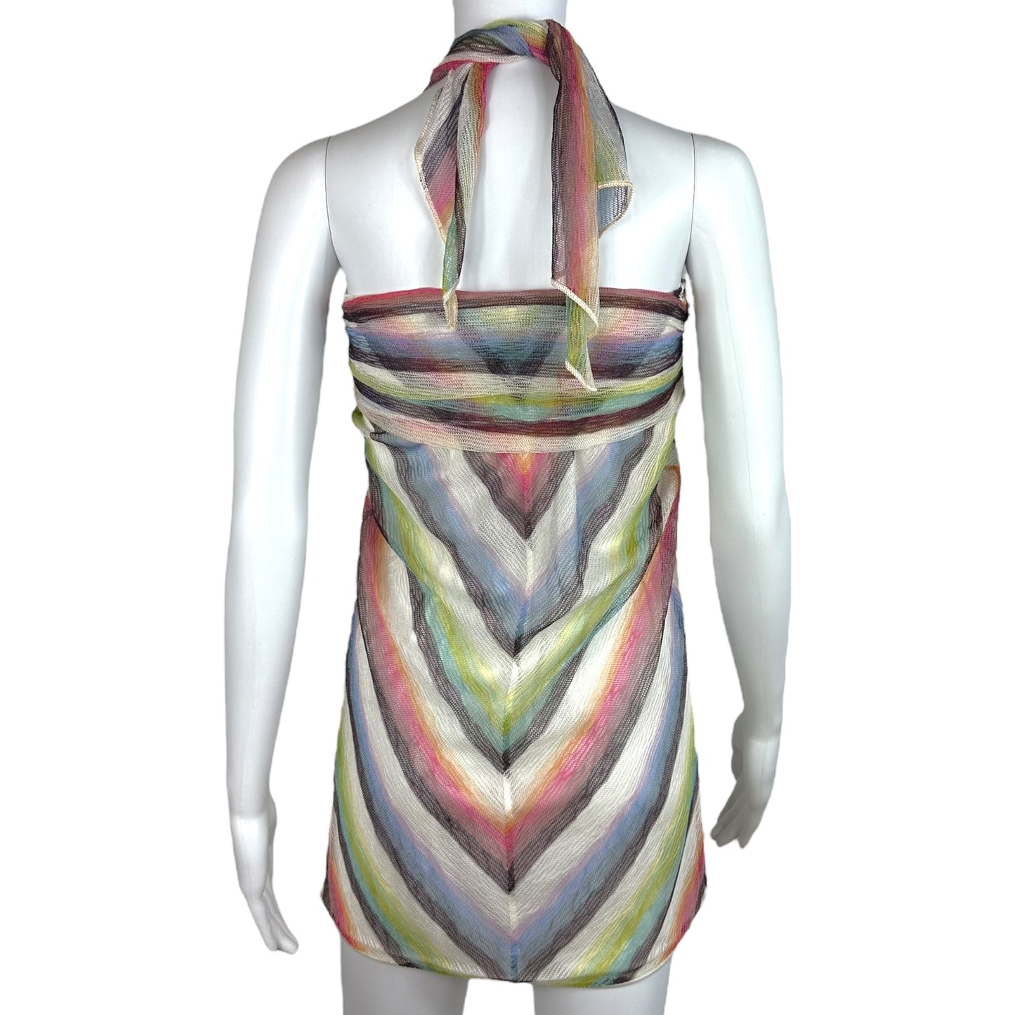 Missoni Multicolor Knit Striped Midi Skirt