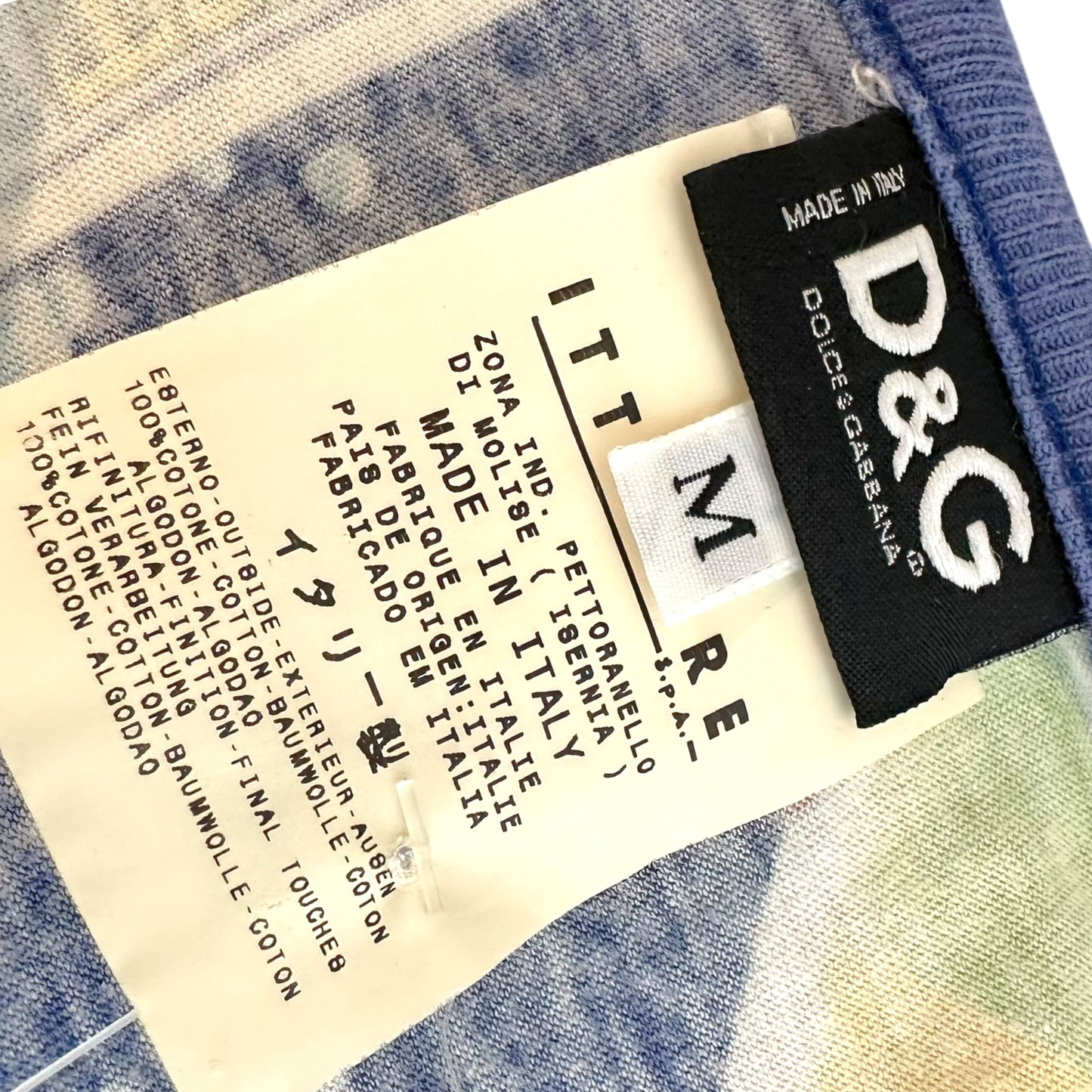 D&G Dolce & Gabbana Multicolor Advertisement Print Top