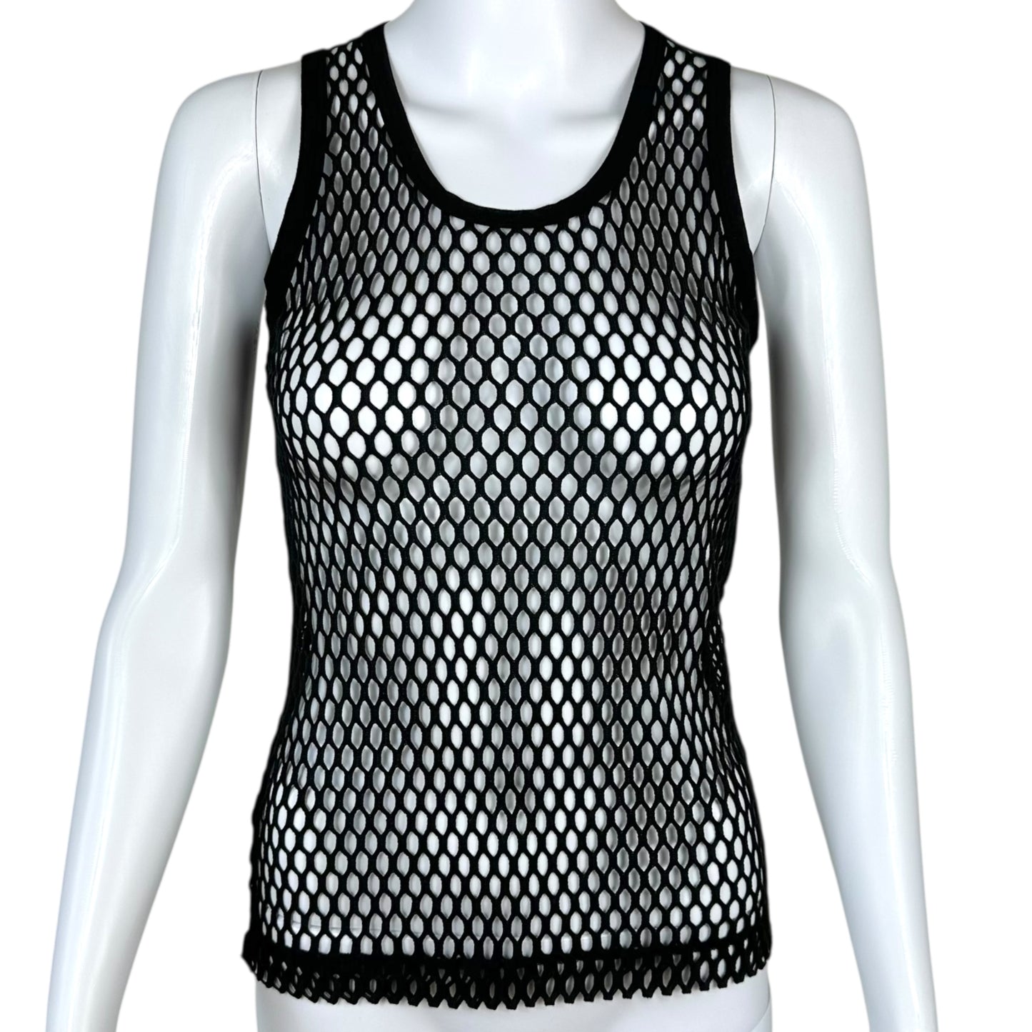 Dolce & Gabbana Black Fishnet Tank Top