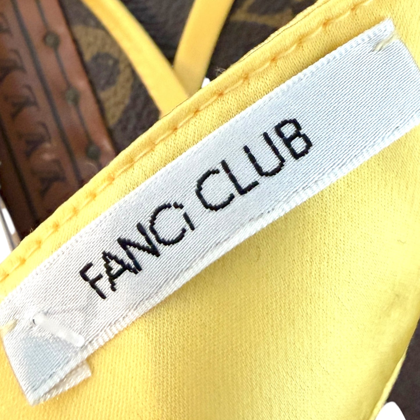 Fanci Club Yellow Floral Satin Demi Bra Top