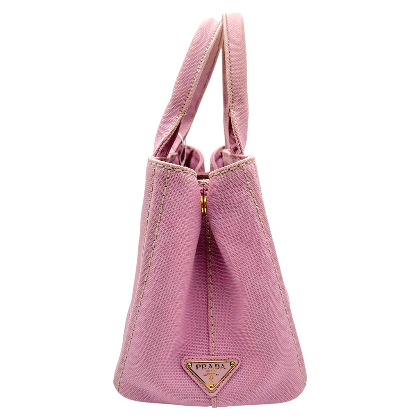 Prada Light Pink Mini Canapa Tote Bag