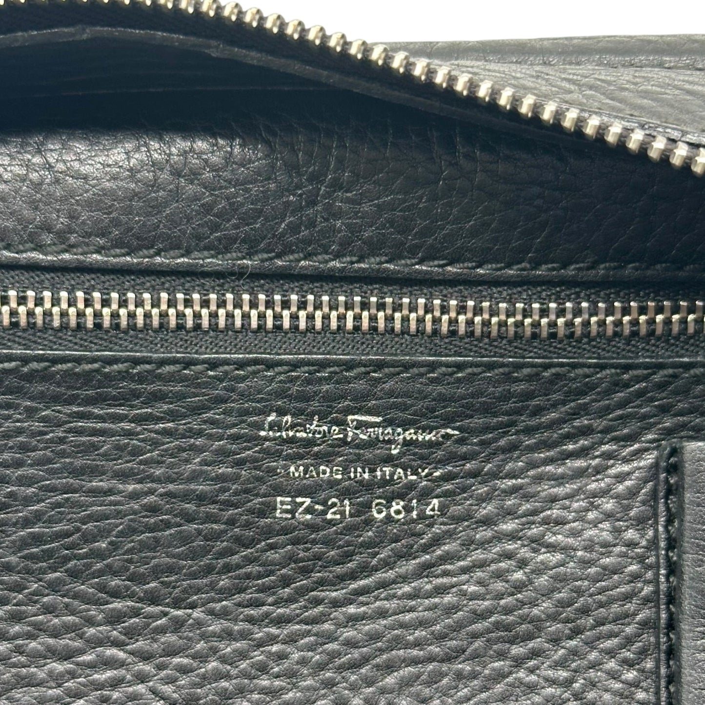 Salvatore Ferragamo Black & Green Shearling Shoulder Bag - Outfit Repeater