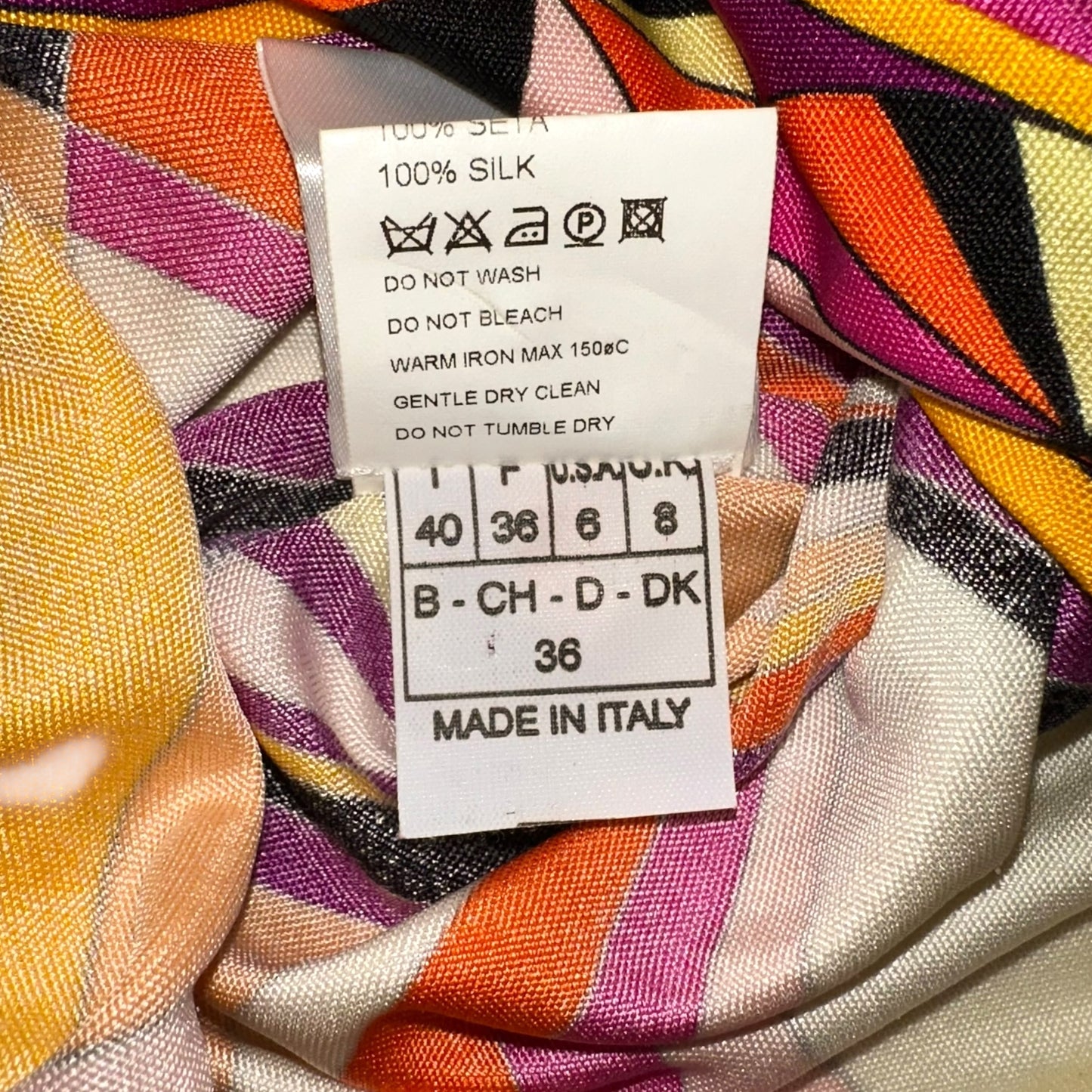 Emilio Pucci Purple & Orange Printed Silk Tank Top - Outfit Repeater