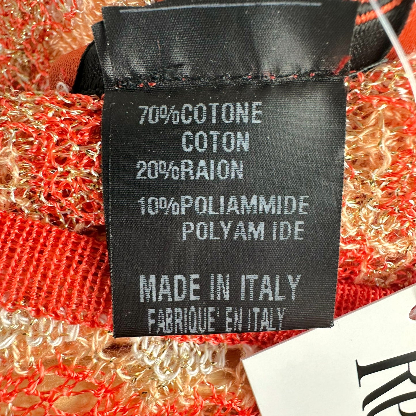 Missoni Orange Chevron Knit Poncho - Outfit Repeater