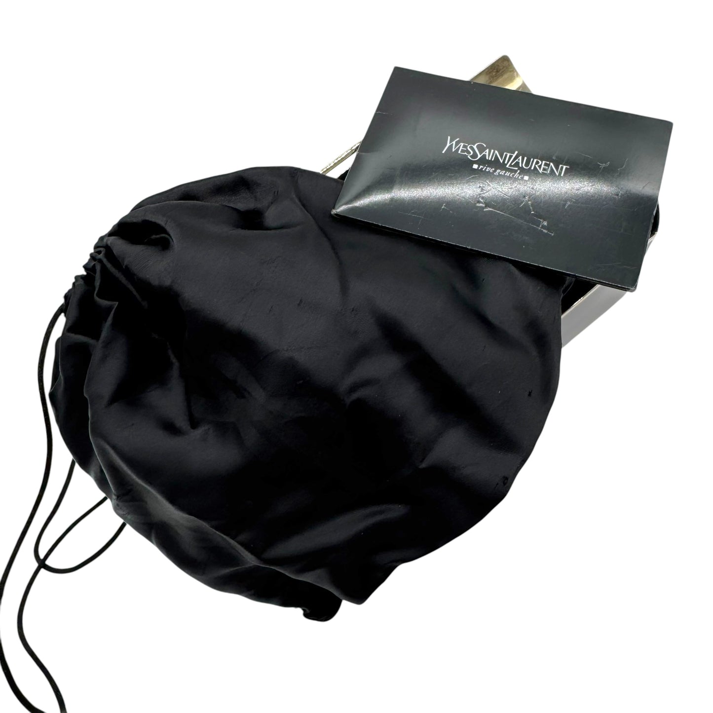 Yves Saint Laurent by Tom Ford Double Horn Mombasa Metal Box Evening Bag RARE