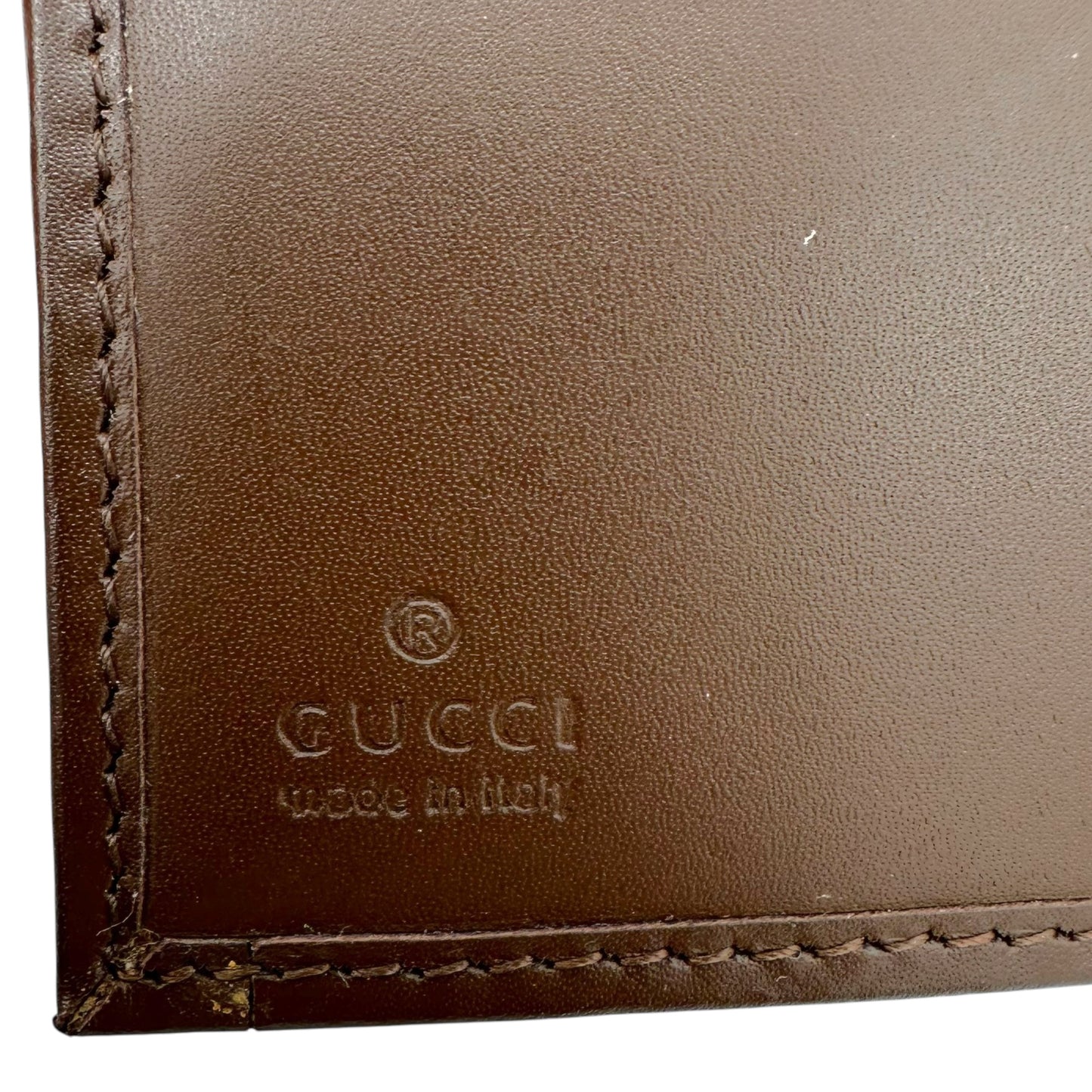 Gucci Bi-Fold Wallet Brown Monogram Canvas