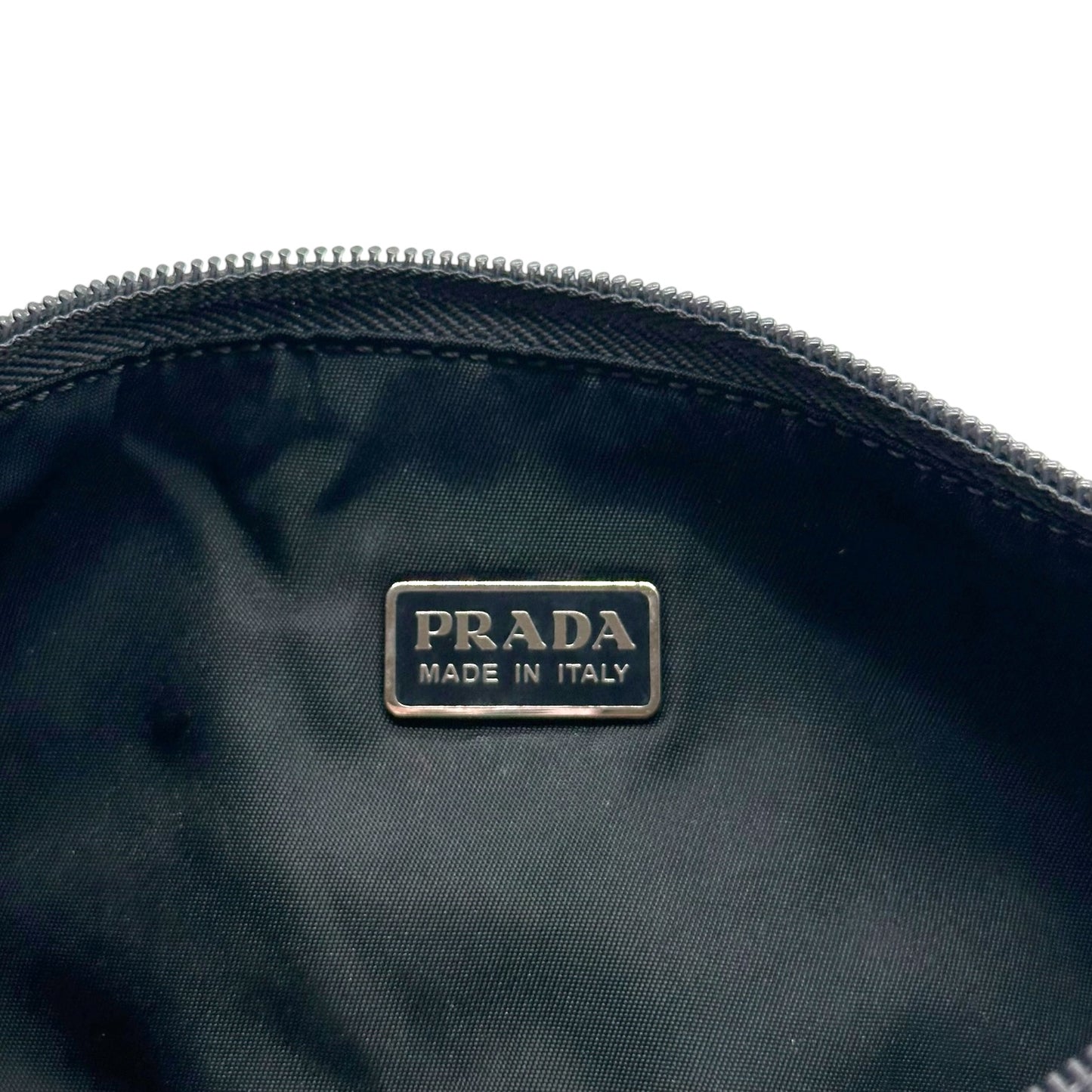 Prada Black Nylon Rectangle Mini Pochette Bag