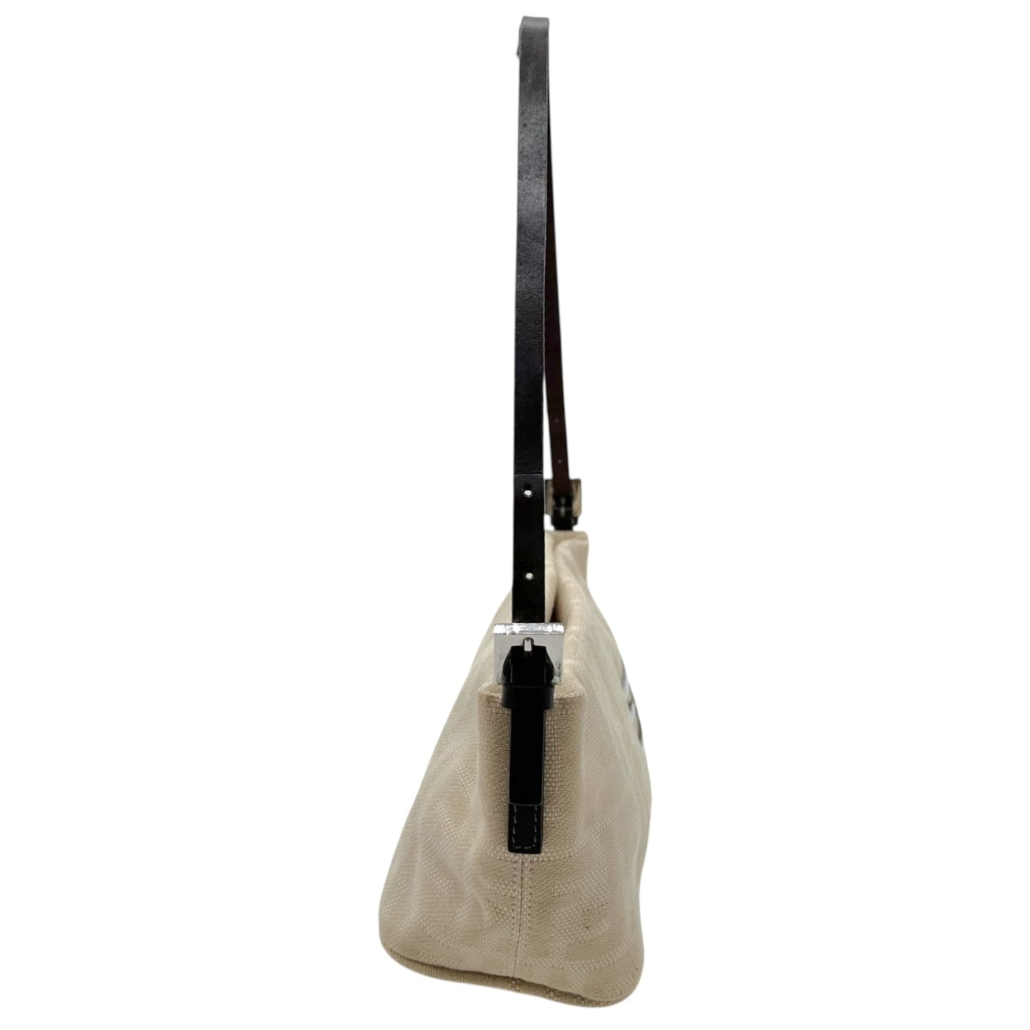 Fendi Ivory Zucca Monogram Pochette Bag