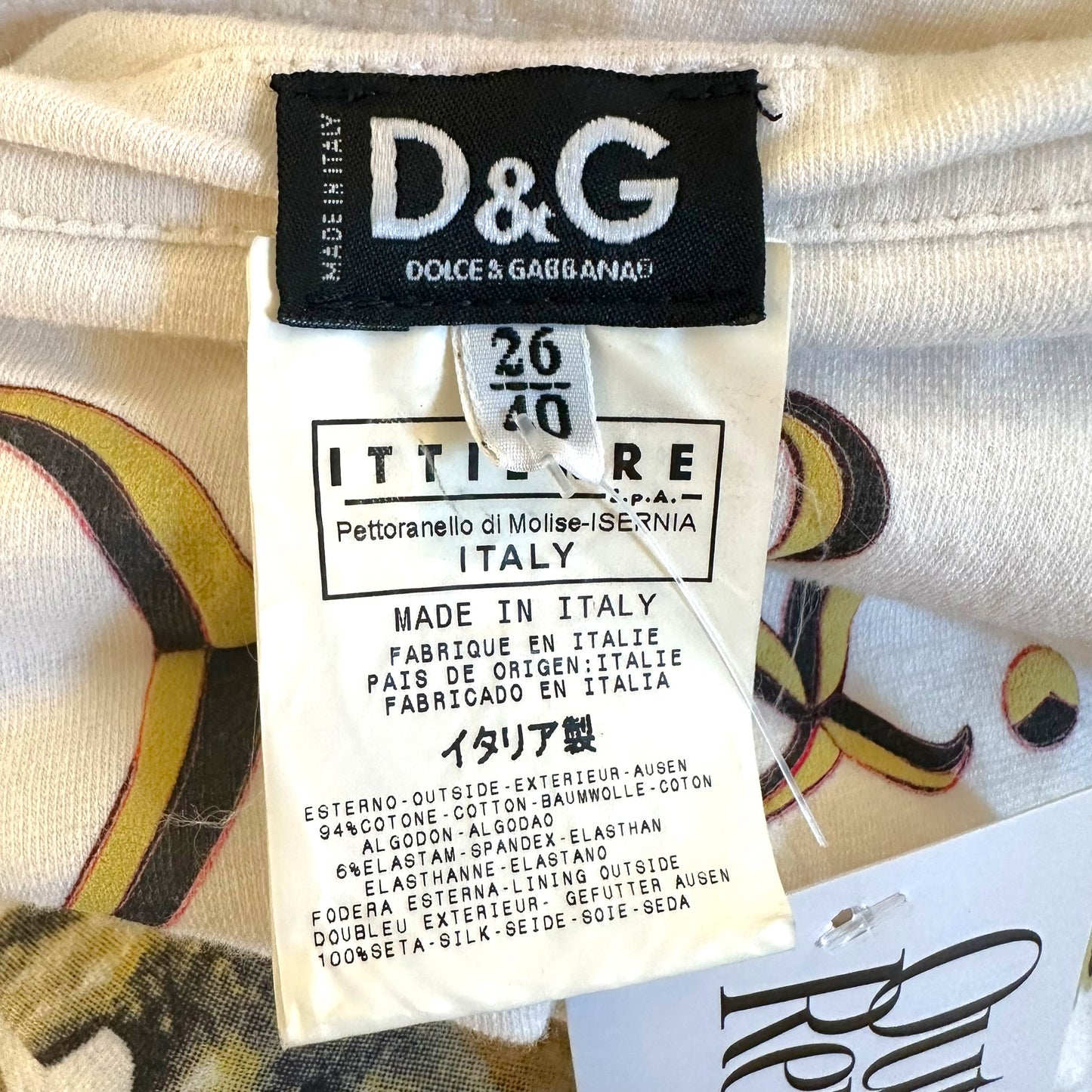 D&G Dolce & Gabbana S/S 2003 'Super Divine & Glamorous' Tube Dress