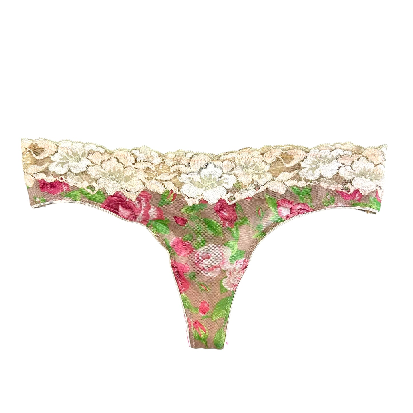 Dolce & Gabbana Floral Mesh Bustier & Thong Set