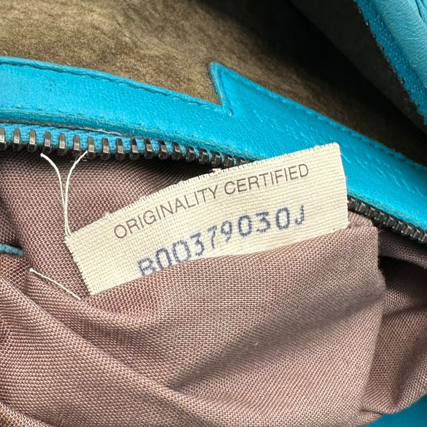 Bottega Veneta Teal Blue Intrecciato Hobo Shoulder Bag