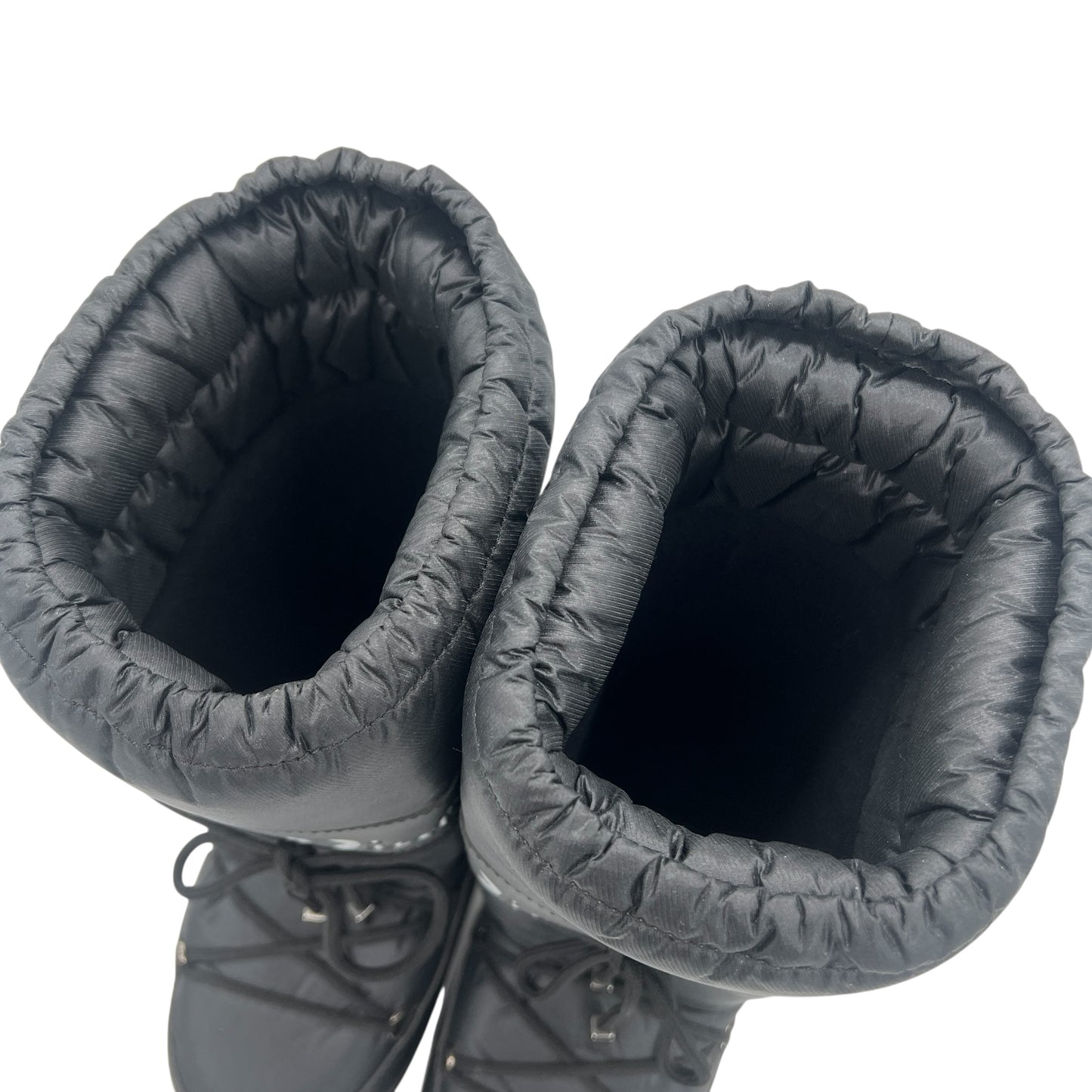 Christian Dior Black Logo Moon Boots