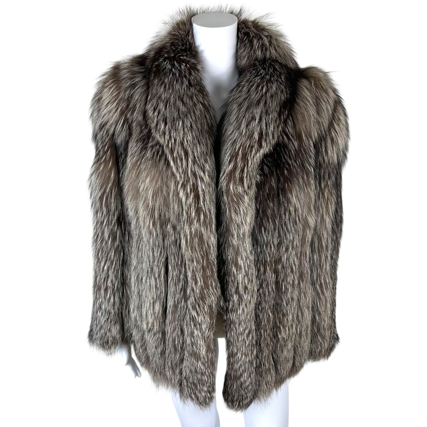 Vintage Saga Fox Silver Fur Coat