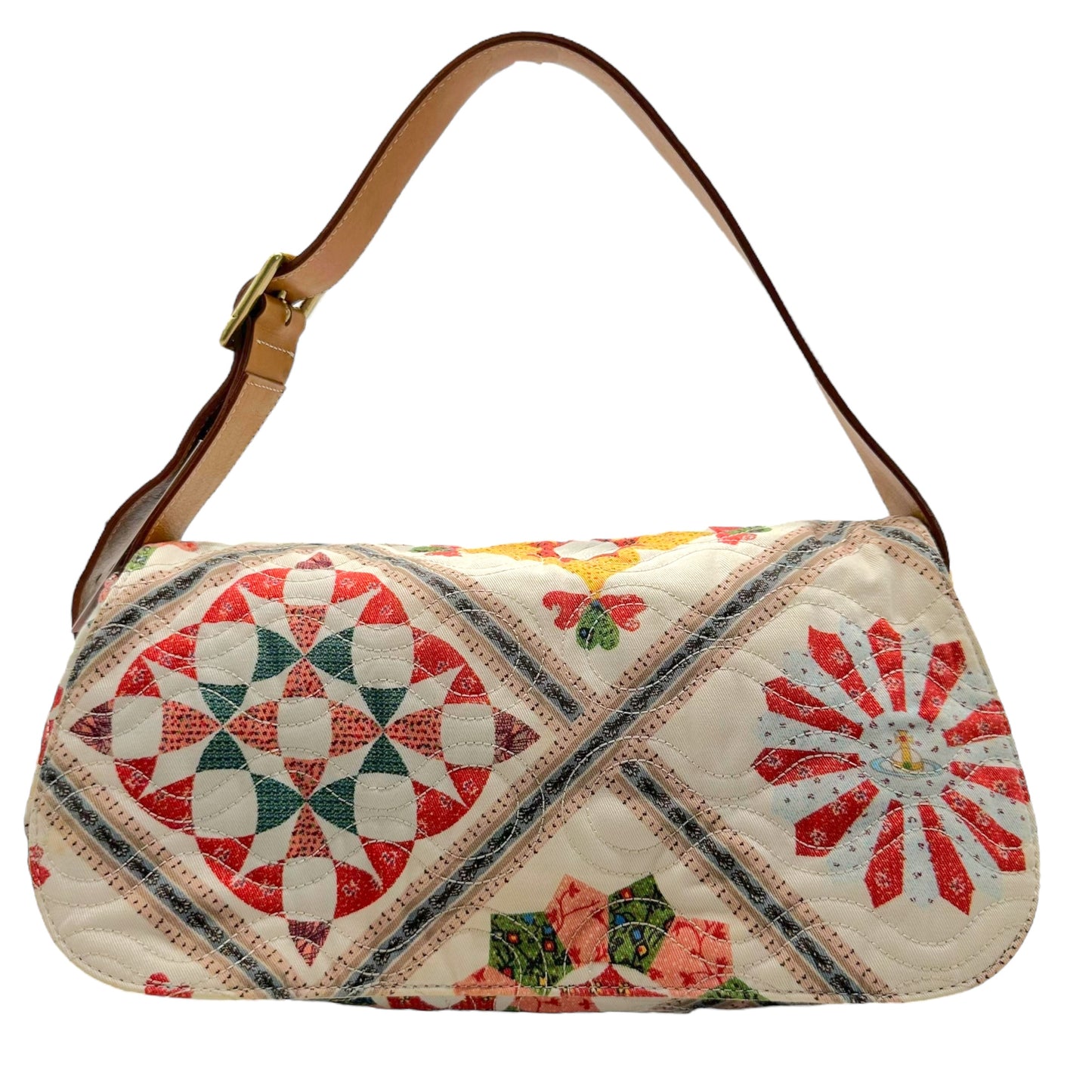 Vivienne Westwood Patchwork Quilt Style Shoulder Bag