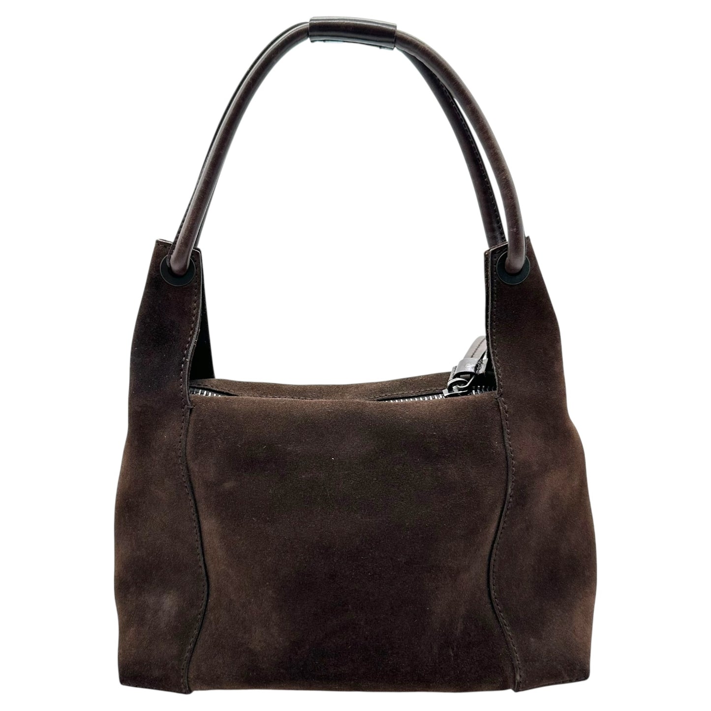 Gucci Brown Suede Small Shoulder Bag