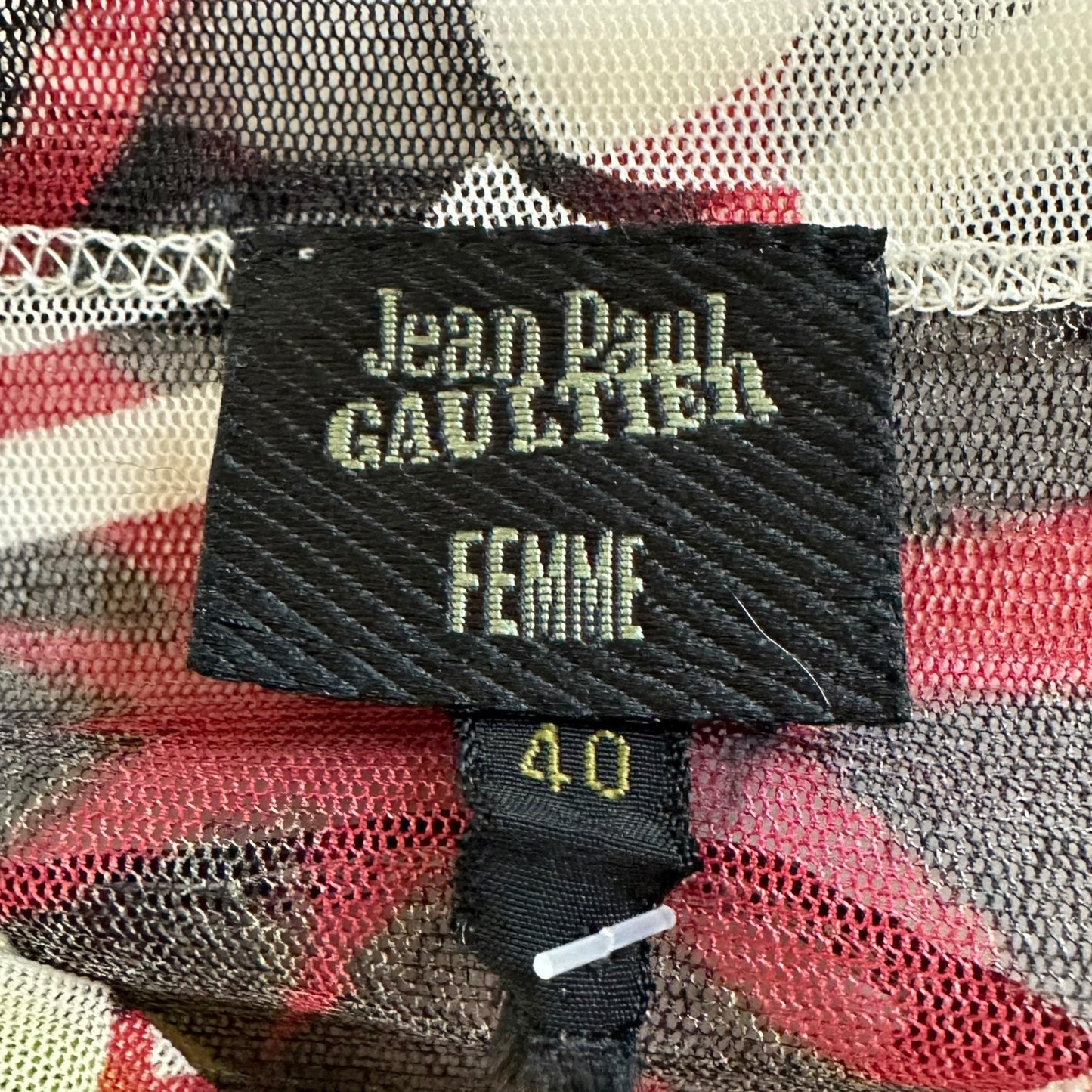 Jean Paul Gaultier Multicolor Floral Mesh Longsleeve Top - Outfit Repeater