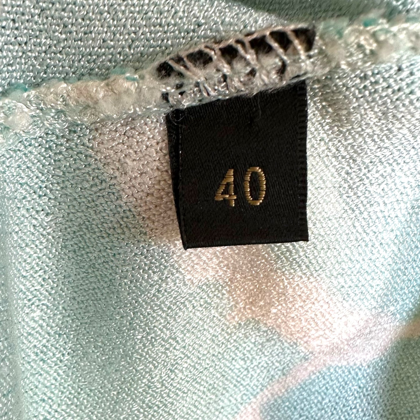 Roberto Cavalli Blue Giraffe Print Cardigan