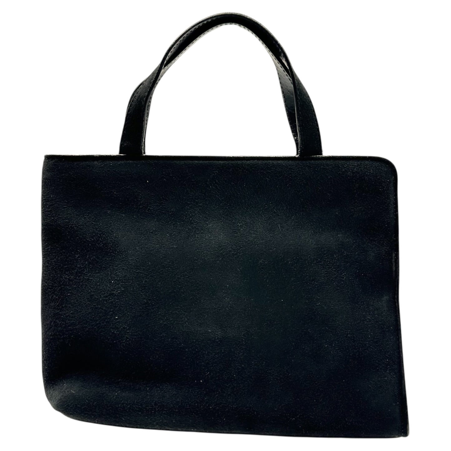 Gucci by Tom Ford Black Suede G Top Handle Bag