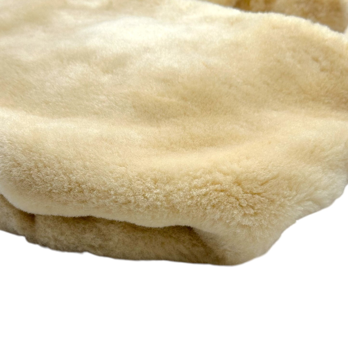 Bottega Veneta Ivory Shearling Convertible Clutch Shoulder Bag