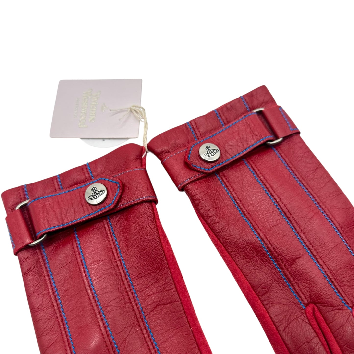 Vivienne Westeood Red Leather Gloves NEW