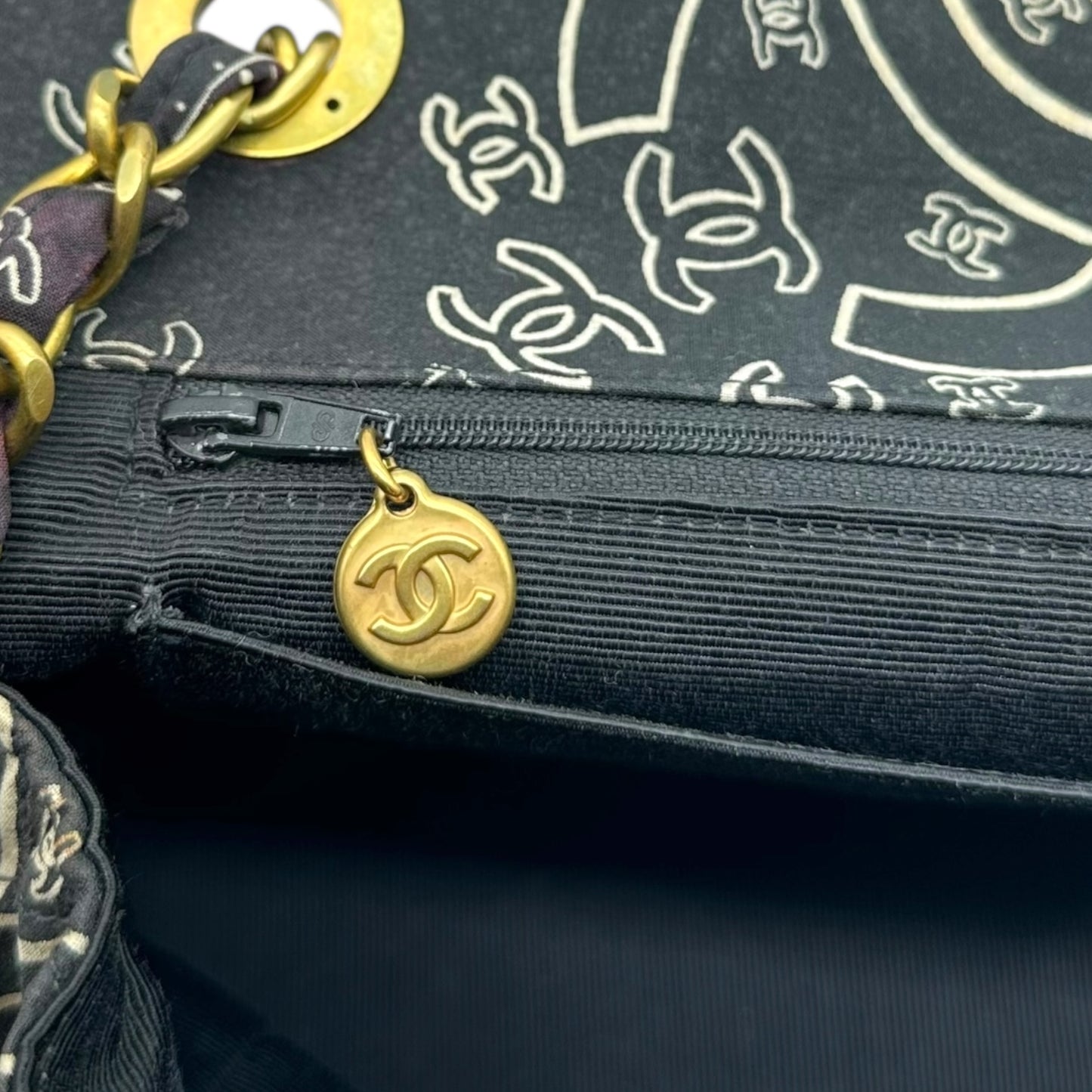 Chanel Bandana Print & Espadrille Jumbo Flap Bag RARE
