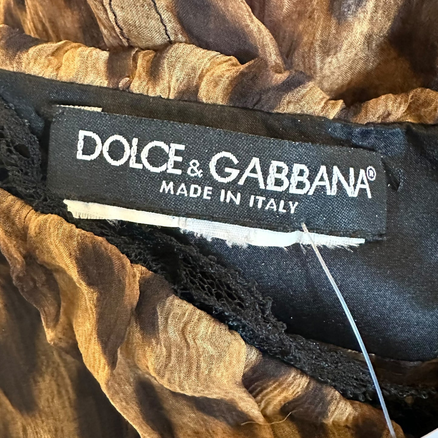 Dolce & Gabbana Semi-Sheer Leopard Print Silk Cami Blouse - Outfit Repeater