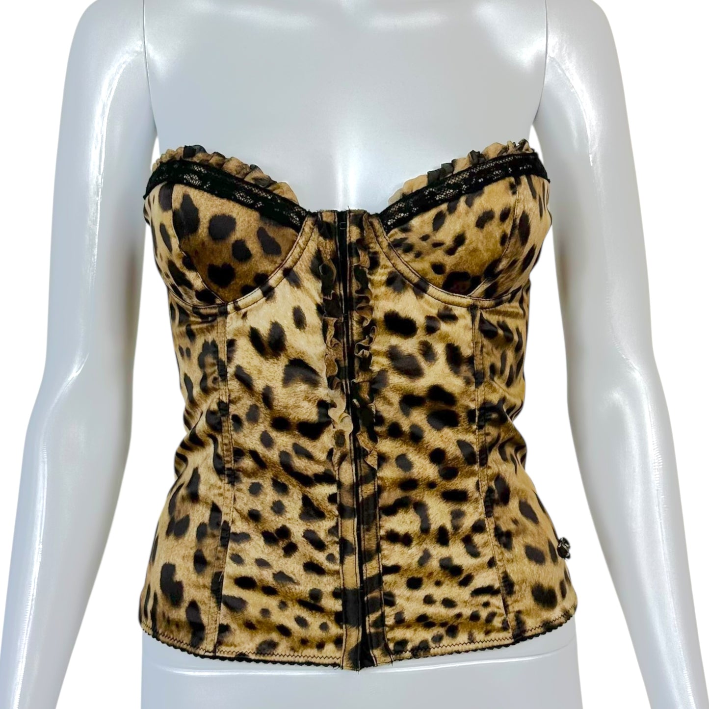Dolce & Gabbana Underwear Leopard Print Corset