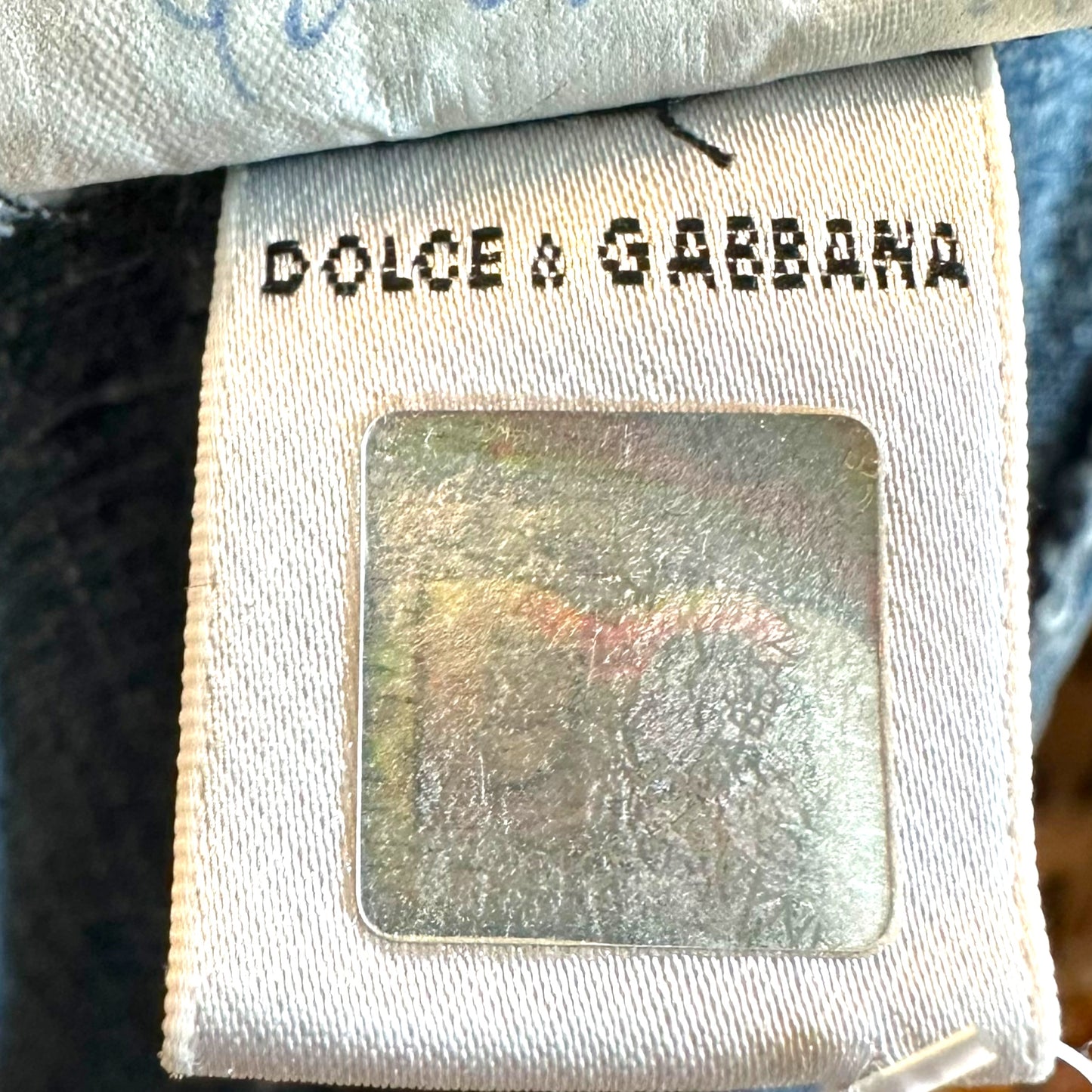 D&G Dolce & Gabbana Denim Lace Up Bustier Top