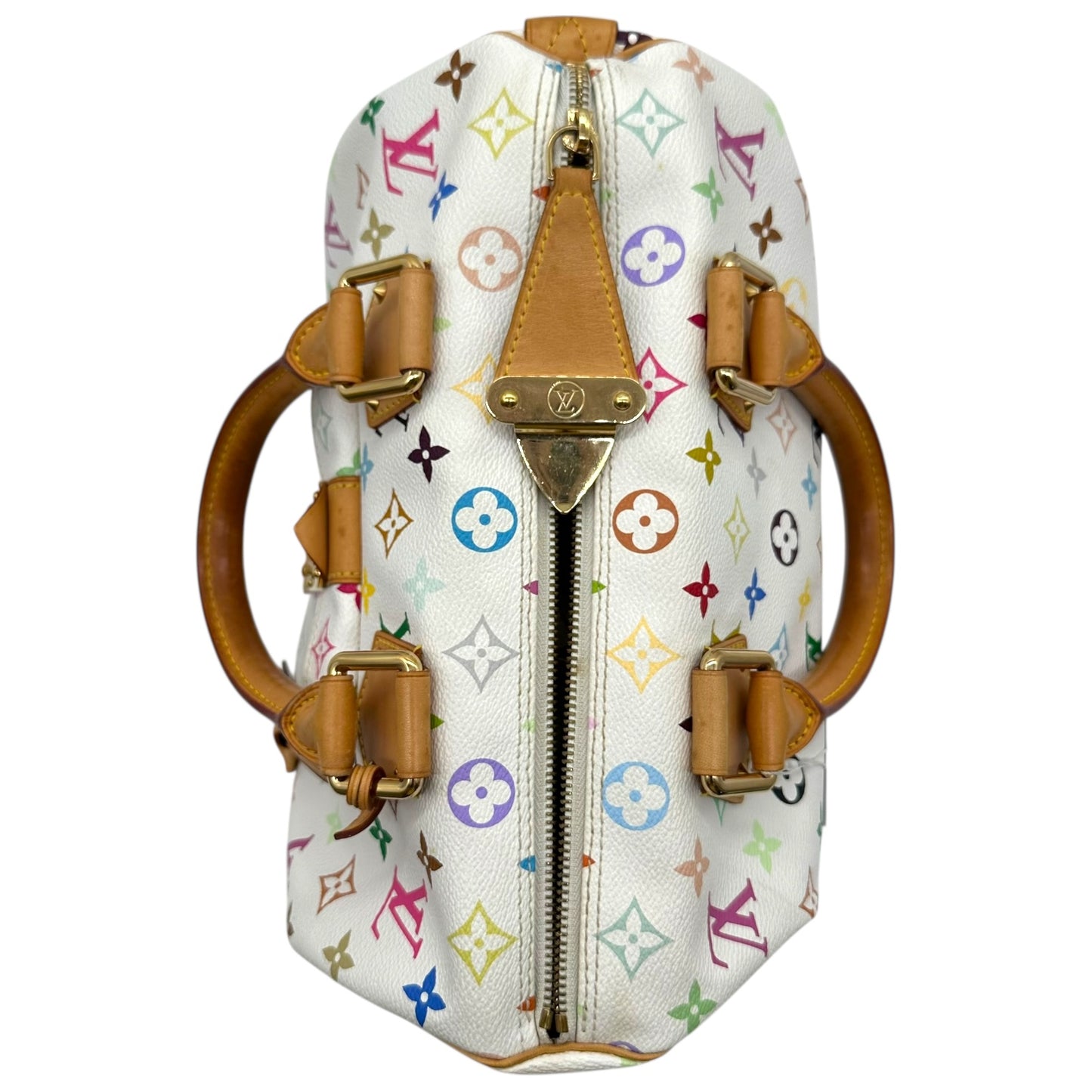 Louis Vuitton White Murakami Multicolor Speedy 30