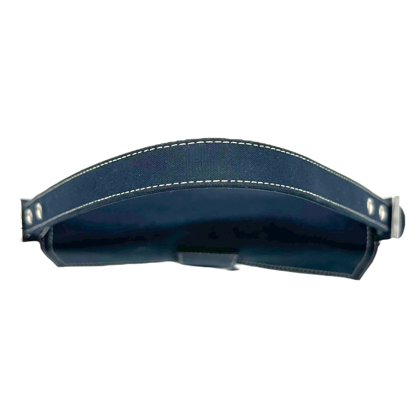 Fendi Navy Blue Swirl Buckle Baguette Bag