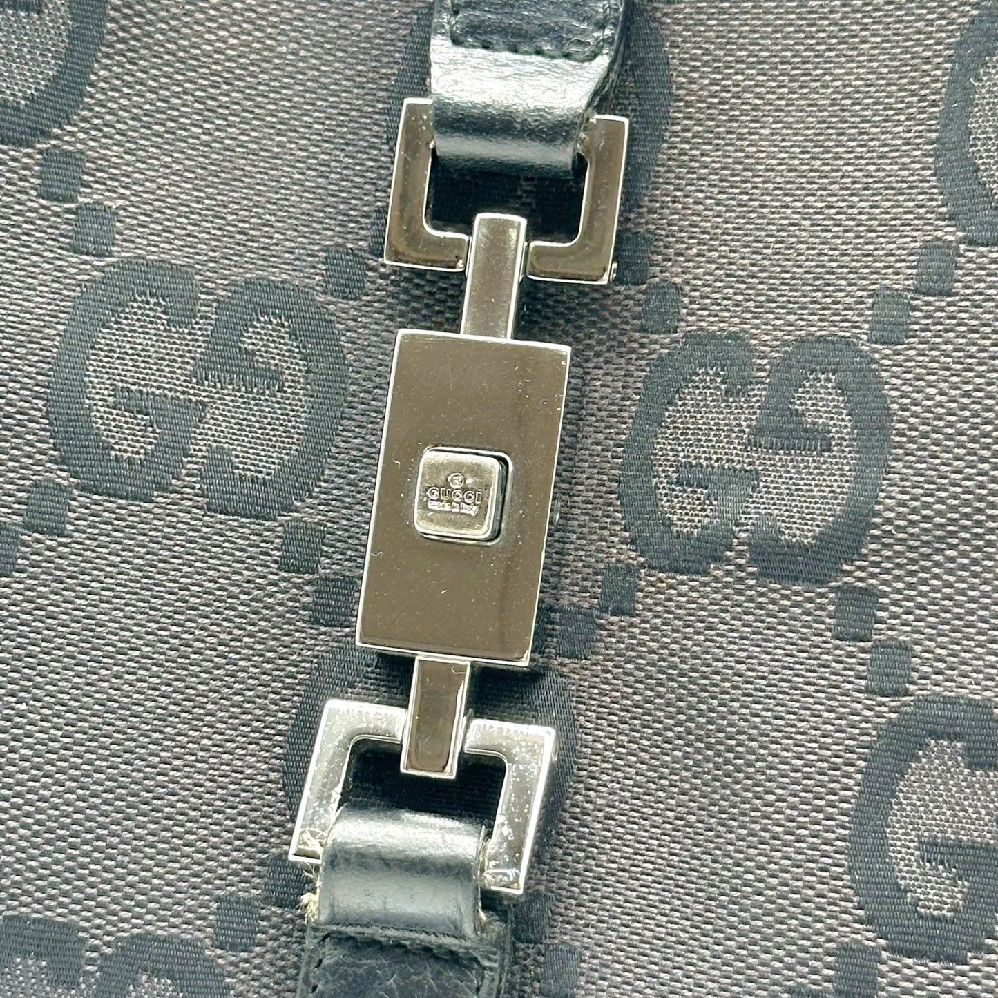 Gucci Black XL Monogram Jackie Bag