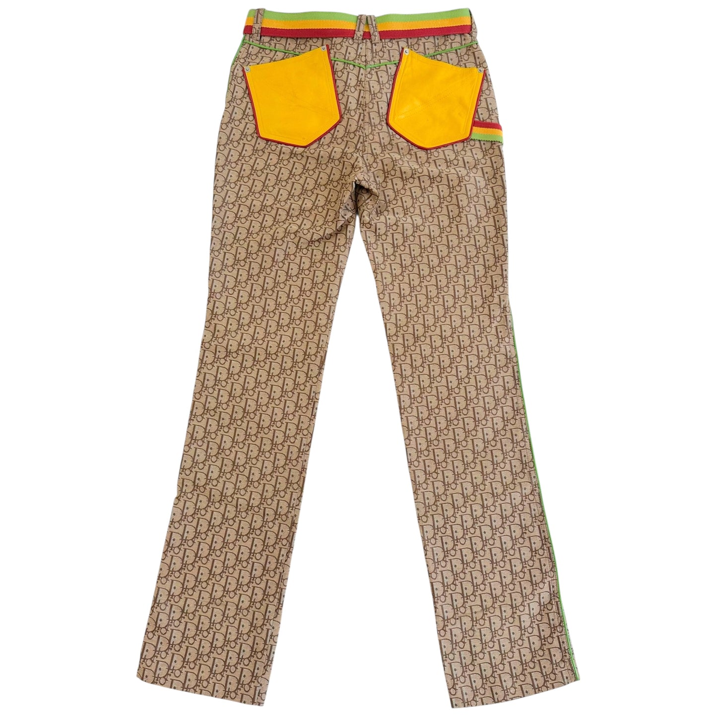 Dior F/W 2004 Rasta Monogram Print Pants