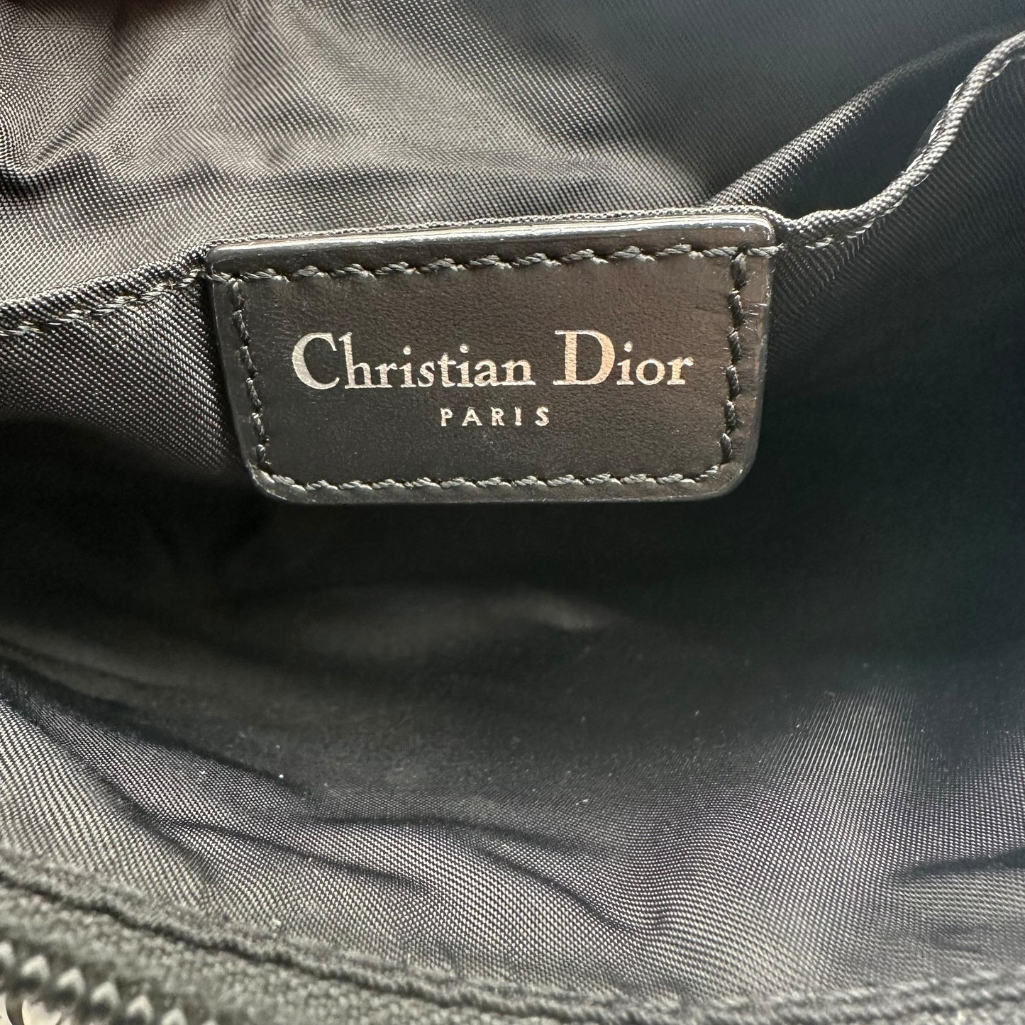 Dior Black Monogram Trotter Shoulder Bag