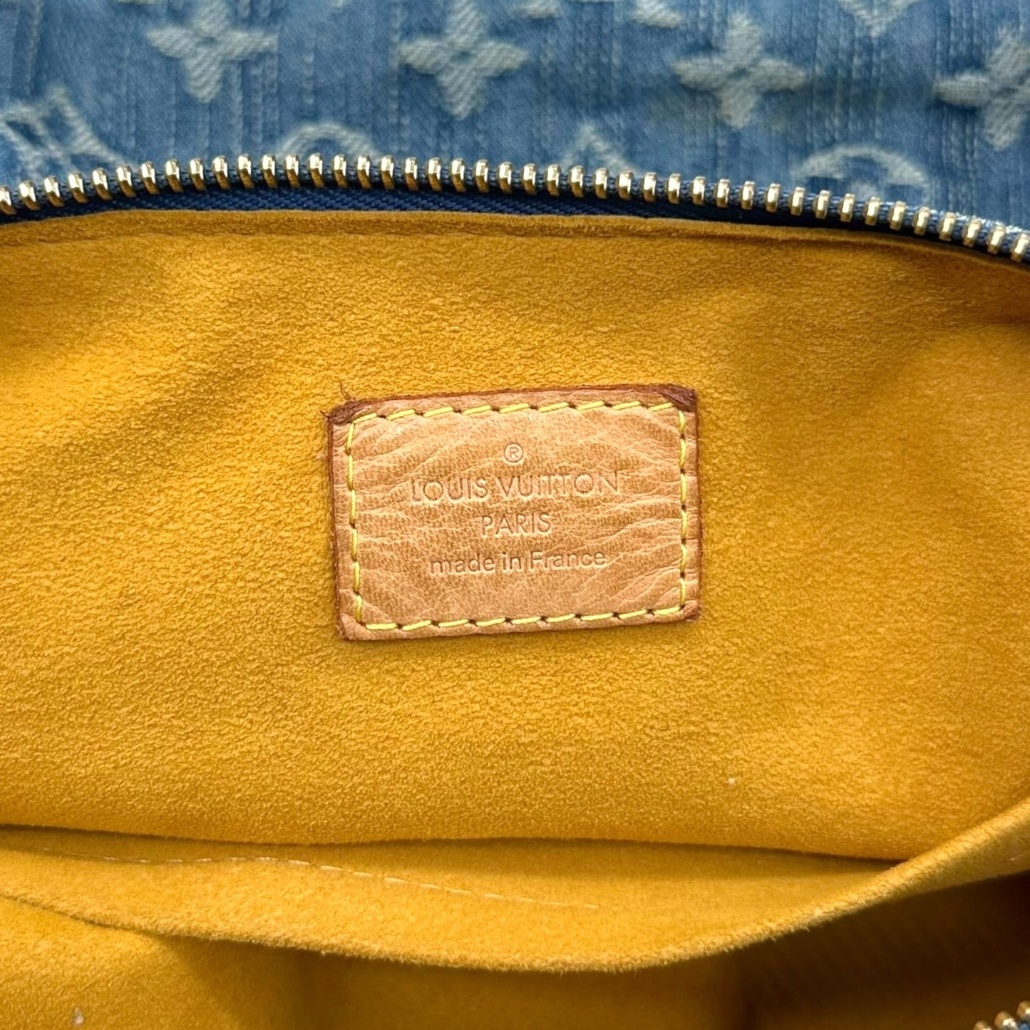 Louis Vuitton Blue Denim Baggy PM Shoulder Bag