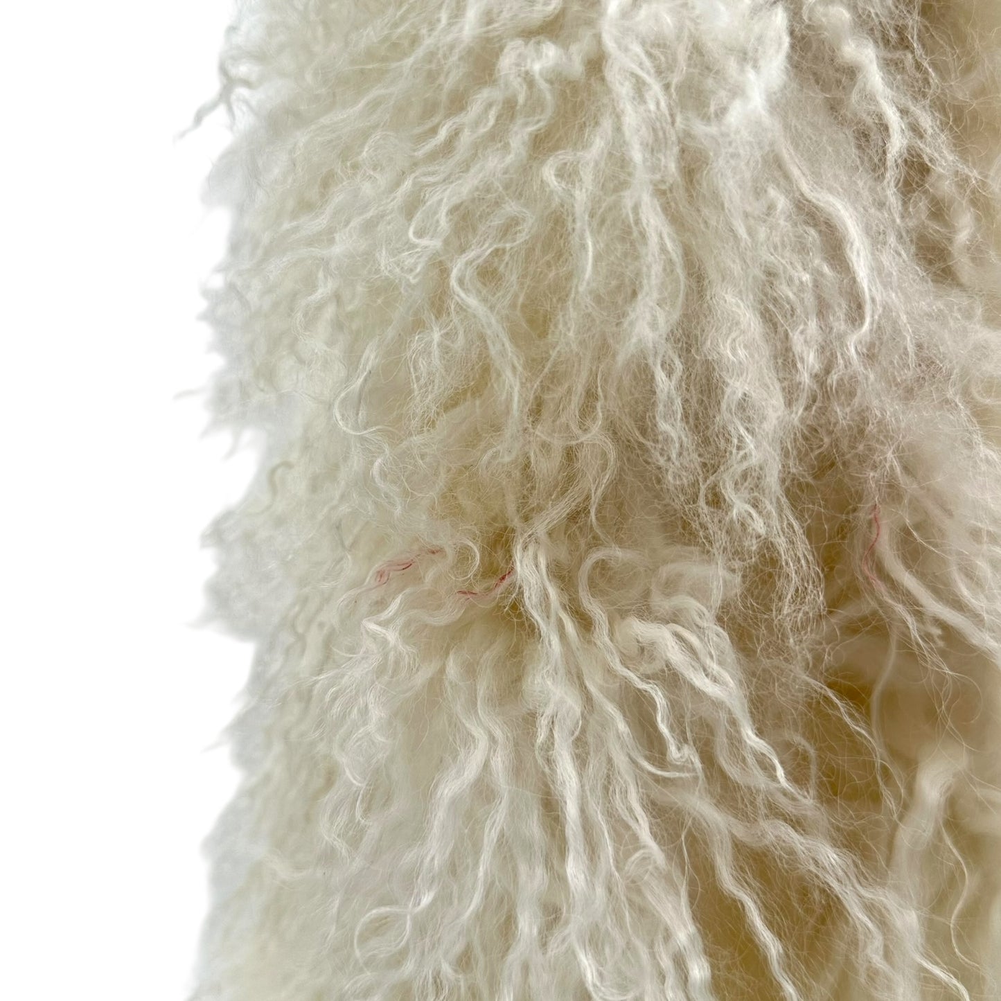 Ralph Lauren Collection White Mongolian Lamb Fur Boa Scarf