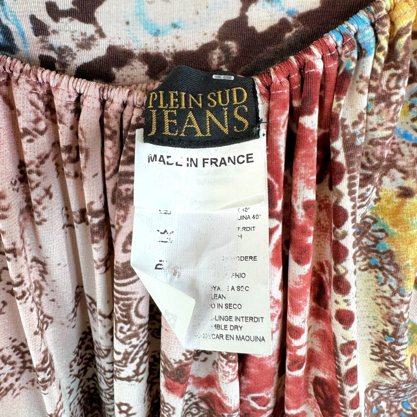 Pein Sud Jeans Pink Paisley & Floral Printed Tank & Midi Skirt Set