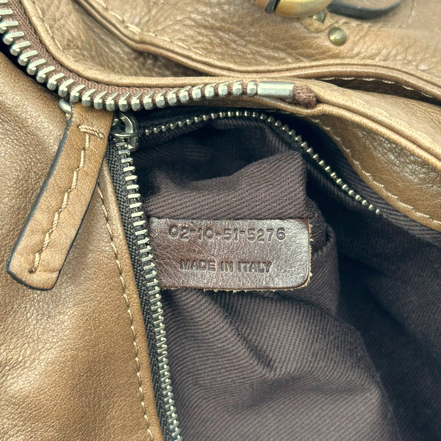 Chloe Brown & Gold Paddington Shoulder Bag