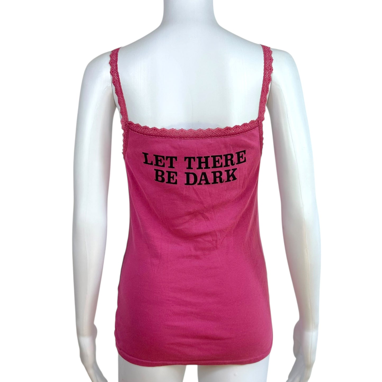 Hysteric Glamour Niagra 'Let There Be Dark' Pink Lace Trim Graphic Cami