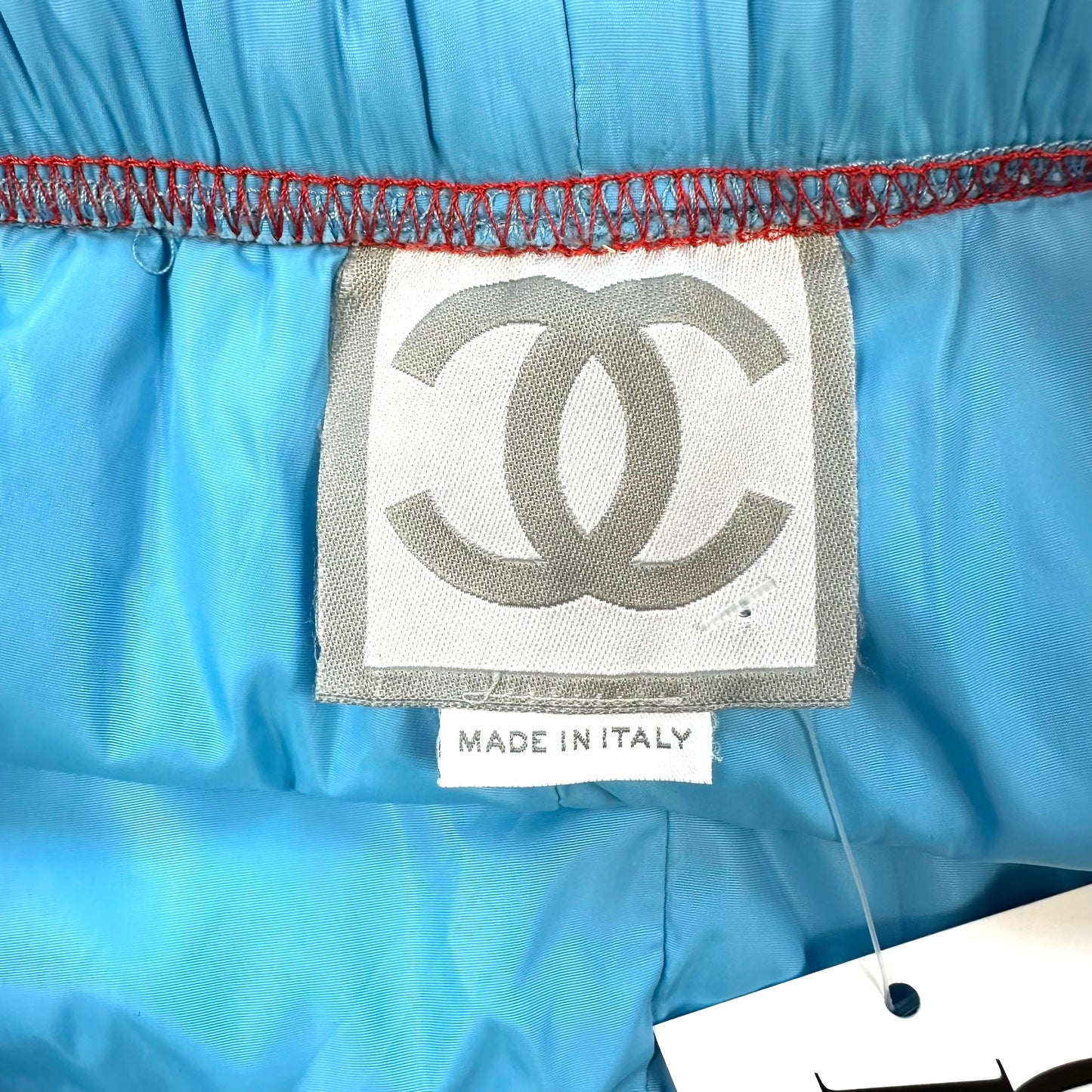 Chanel Sport 2002 Blue & Orange Puffer Mini Shorts