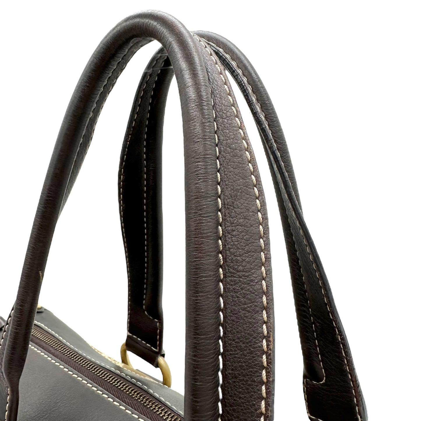 Celine Khaki Macadam Monogram Boston Bag